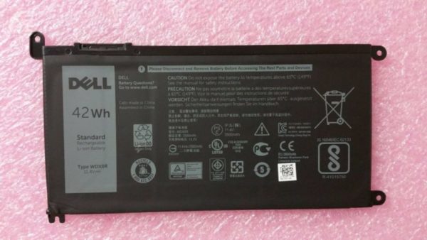 Genuine Dell Inspiron 15 (5568) / 13 (5368 / 5378) 42Wh 3-cell Laptop Battery - WDX0R