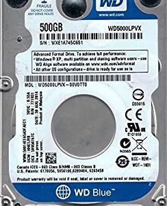 Laptop Hard Drive HDD New Western Digital WD5000LPVX-08 500GB