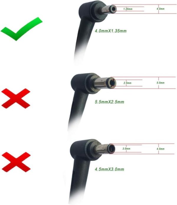 Output: 19V 3.42A 65W (Fit for Asus Vivobook laptops of 45W & 33W) Input: 100-240V 50-60Hz. Connector size: 4.0*1.35mm