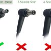 Output: 19V 3.42A 65W (Fit for Asus Vivobook laptops of 45W & 33W) Input: 100-240V 50-60Hz. Connector size: 4.0*1.35mm